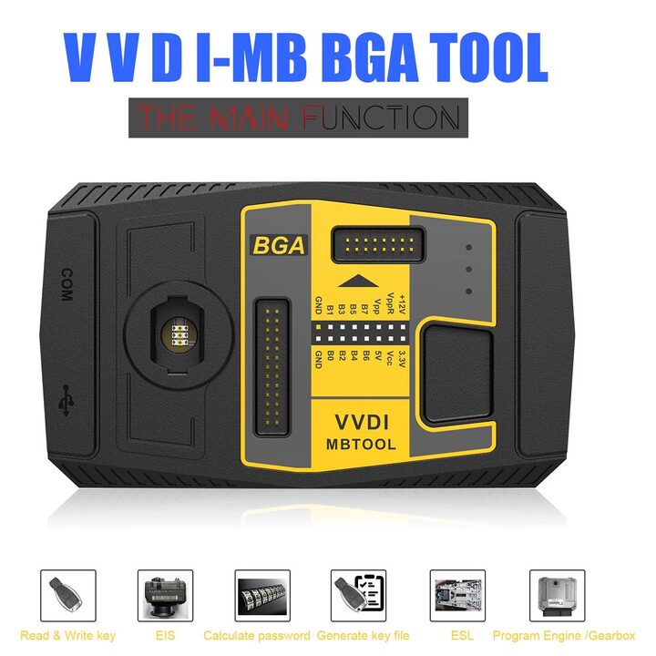 V5.1.6 Xhorse VVDI MB BGA Tool Benz Key Programmer with 1 Year Unlimited Tokens