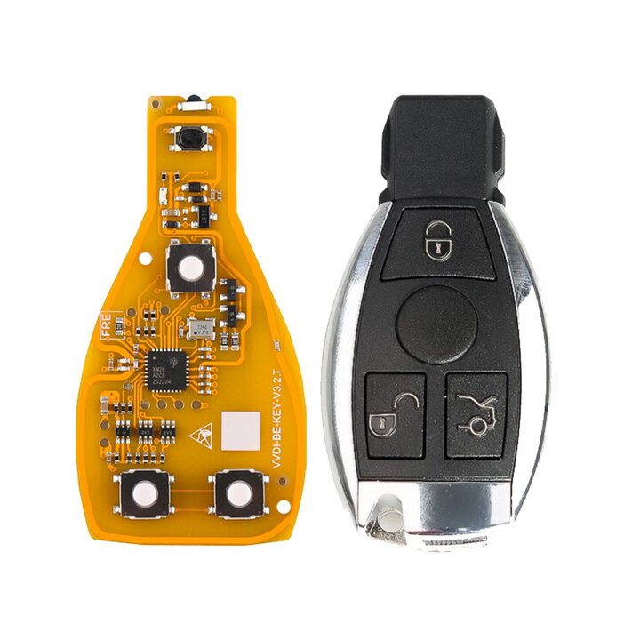V3.2 Xhorse VVDI BE key Pro for Benz Yellow Board 315Mhz/433Mhz, No Bonus Points, with 3 Button Key Shell 5pcs/lot